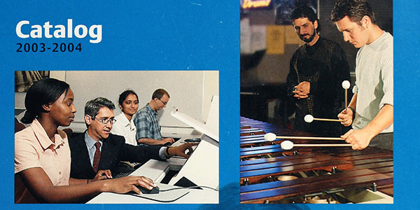 cropped section of the 2003-2004 Course Catalog
