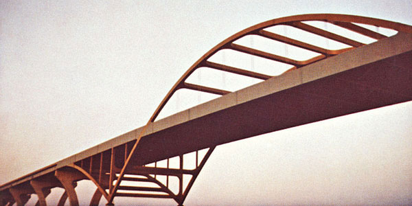 illustration of twisted bridge