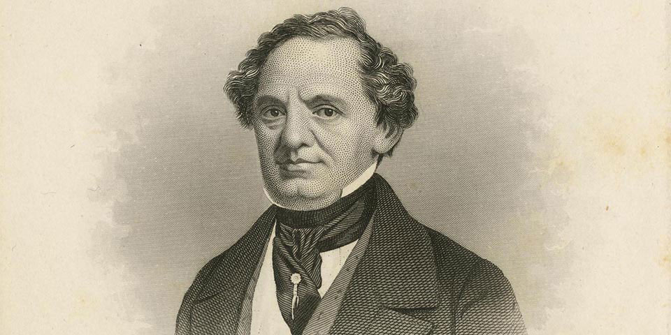 Print portrait of PT Barnum.