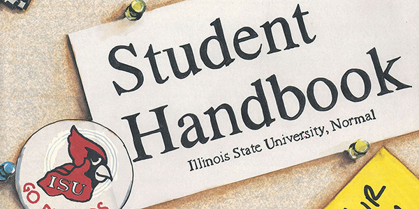 Cover of the 1992-93 student handbook