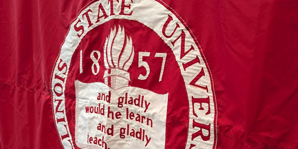 Red flag with ISU seal