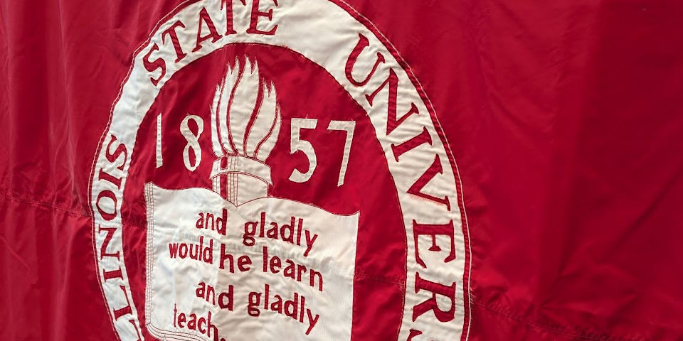 Red flag with ISU seal