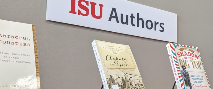 ISU Authors shelf